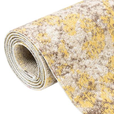 vidaXL āra paklājs, plakani austs, 80x150 cm, dzeltens