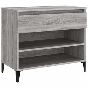 vidaXL apavu plaukts, pelēka ozola, 70x36x60 cm, inženierijas koks