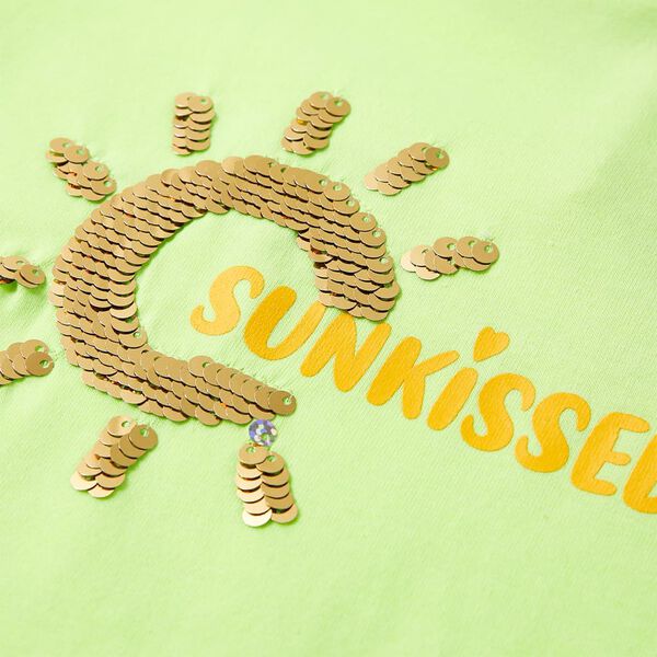 Bērnu T-krekls, neona dzeltens, 92