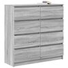 vidaXL bufete Pelēks Sonoma 100x35x99 cm Engineered Wood
