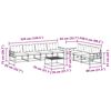 vidaXL Āra dīvānu komplekts ar spilvenu 8 pcs Dabīgs un gai&scaron;i pelēks