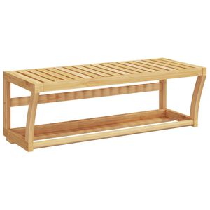vidaXL sienas dvieļu plaukts, 60x25x20 cm, bambuss