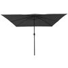 vidaXL Dārza parasols Antracīts un melns 295 x 295 x 245 cm
