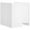 vidaXL naktsskapītis, balts, 45x50x50 cm, inženierijas koks