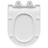 vidaXL Tualetes sēdeklis Balts 48,5 x 36 x 5 cm Polipropilēns