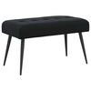 vidaXL Sols ar pogām Melns 80 x 40 x 46 cm Samts