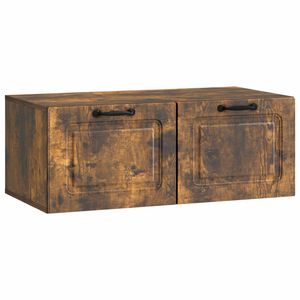 vidaXL Sienā piestiprināms TV skapis Kūpināts ozols 78,5 x 41 x 30 cm