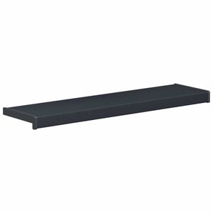 vidaXL Logu palodze Antracīts ar koka tekstūru 60 x 20 x 4,5 cm PVC
