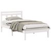 vidaXL Gultas rāmis Balts 80 x 200 cm Ciets priedes koks