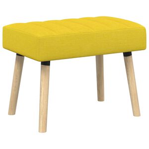 vidaXL Kanāla pūkains sols Gai&scaron;i dzeltena 60 x 40 x 45 cm Audums