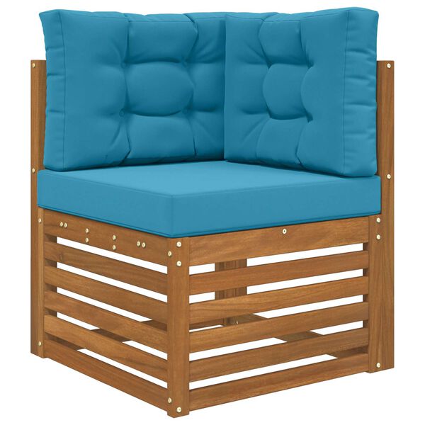 vidaXL Āra dīvāna spilvens 3 pcs Karaliski zils Poliesters