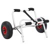 vidaXL kajaka ratiņi, saliekami, 45 kg, alumīnijs