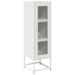 vidaXL Highboard White 36x39x123 cm Auksti velmēts tērauds