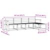 vidaXL Āra dīvānu komplekts 5 pcs Dabiska Cietā akācijas koks
