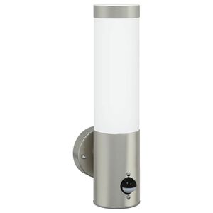vidaXL Āra sienas gaisma Sudraba 12 x 8,5 x 29 cm