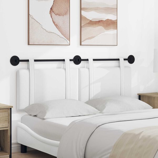 vidaXL Karājo&scaron;s galvgalis Vienkrāsains Balts 130 x 55 x 5 cm audums