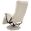 vidaXL TV krēsls, atgāžams, krēmkrāsas mākslīgā āda