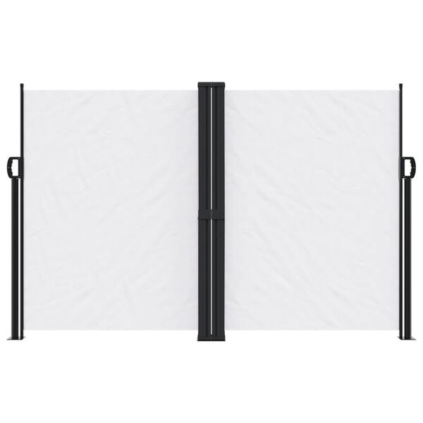 vidaXL izvelkams sānu aizslietnis, balta, 160x1000 cm