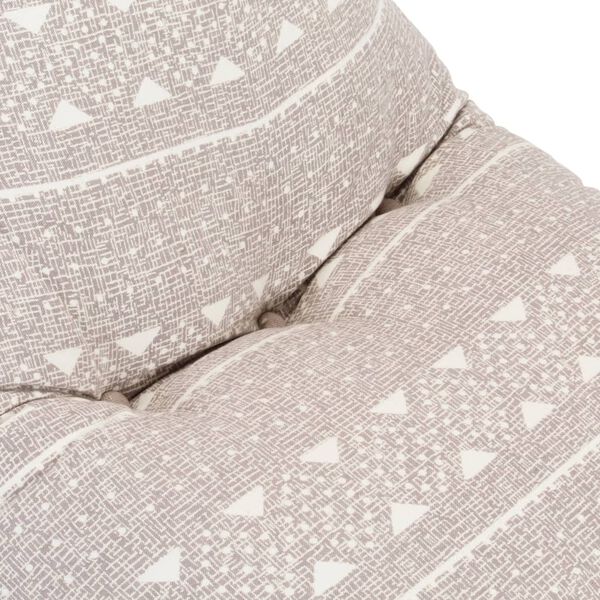 vidaXL sēžammaiss, gai&scaron;i brūns audums, tekstilmozaīka