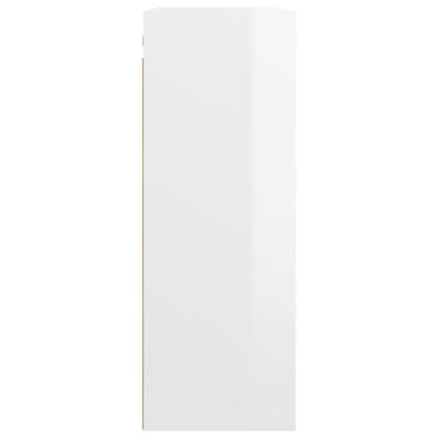vidaXL piekarams plaukts, spīdīgi balts, 69,5x32,5x90 cm