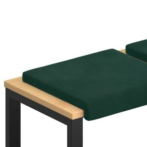 vidaXL Solspilvens 2 gab. Samts Tum&scaron;i zaļ&scaron; Dziļums 35 cm
