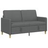 vidaXL Sofas ar uzglabā&scaron;anu Tum&scaron;i pelēka 152 x 78 x 87 cm Poliesters