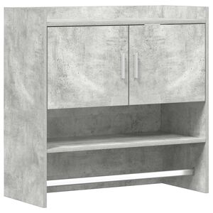 vidaXL Sienas plaukts Pie sienas Betona pelēks 80 x 36 x 80 cm