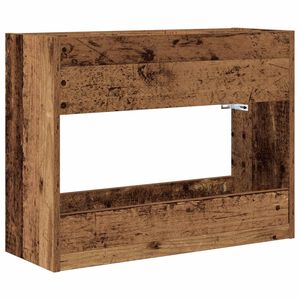 vidaXL Lietussarga statīvs Vecs koks 65 x 24 x 50 cm Inženierijas koks