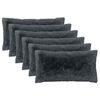 vidaXL Spilvenu pārvalks 6 pcs HEERLEN Antracīta 40 x 80 cm PV flīss