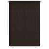 vidaXL āra rullo žalūzijas, 165 (platums) x 230 (augstums) cm, brūnas, HDPE