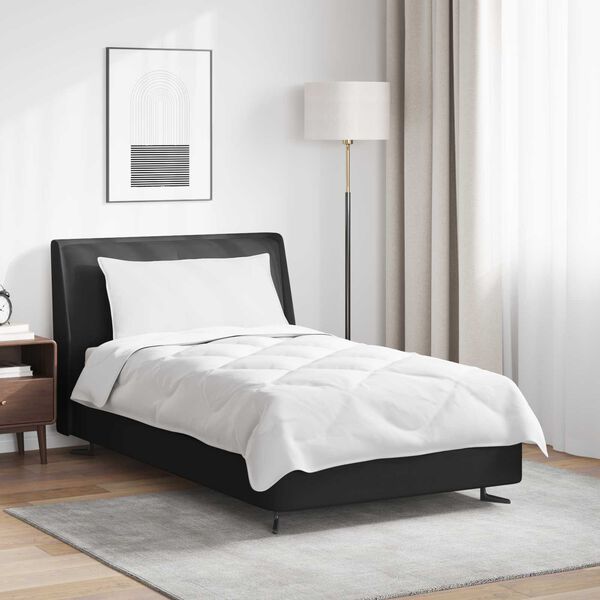 vidaXL Sega ar spilvenu 2 pcs Balts Mikro&scaron;ķiedra