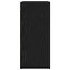 vidaXL Apavu skapis Melns ozolkoks 77,5 x 30 x 67 cm Inženierijas koks