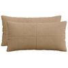 vidaXL Spilvenu pārvalks 2 pcs ALMELO Brūna 40 x 70 cm kordurojs