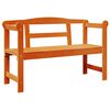 vidaXL Āra sols 2 -Seater 119 x 44 x 76 cm Ciets priedes koks Brūna
