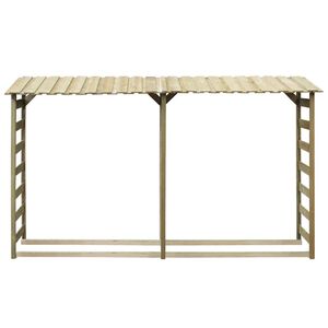 vidaXL malkas nojume, 300x44x176 cm, impregnēts priedes koks