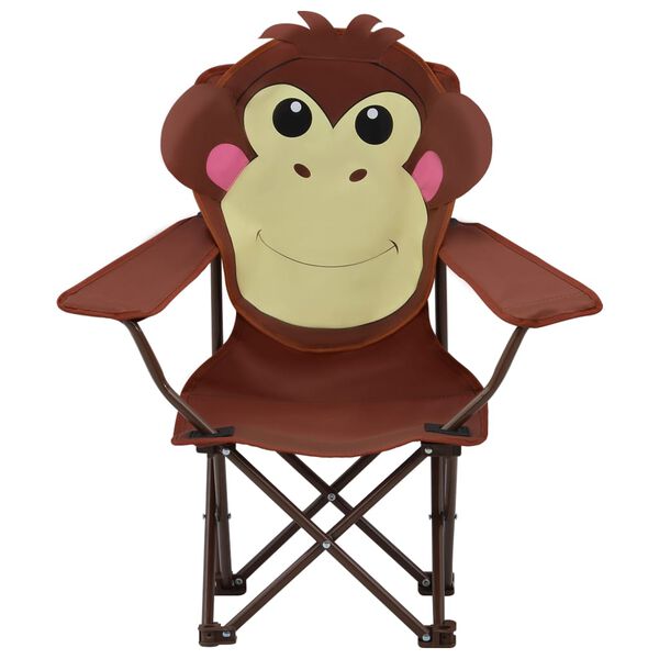 vidaXL bērnu dārza krēsli, 2 gab., brūns audums