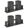 vidaXL Malkas kaudzes palīgs 2 gab. Antracīta 34 x 10 x 15 cm Tērauds
