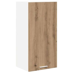 vidaXL Piekarams skapītis Amatnieka ozols un balts 40 x 31 x 80 cm