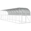 vidaXL Pret sienu vistas būris Sudraba 600 x 150 x 215 cm