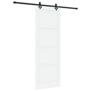 vidaXL Slīdo&scaron;ās durvis ORKDAL Balts 83 x 232 cm Priedes masīvkoks