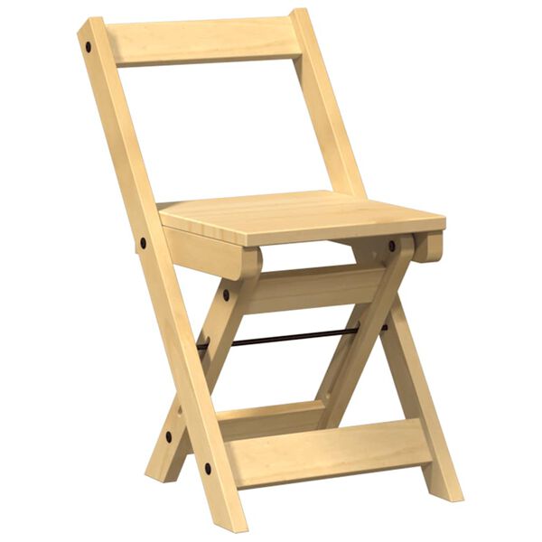 vidaXL ēdamistabas krēsli, saliekami, 4 gab., Corona, brūns, priede