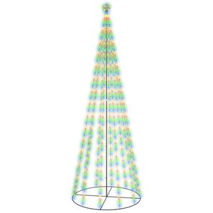 vidaXL Ziemassvētku egle, 732 krāsainas LED lampiņas, 160x500 cm