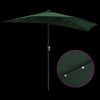 vidaXL Dārza parasols Zaļa 294 x 150 x 223 cm Poliesters un tērauds