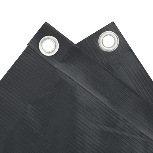 vidaXL balkona aizslietnis, pelēks, 90x500 cm, audums