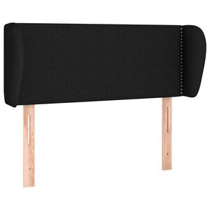 vidaXL galvgalis ar malām, 83x23x78/88 cm, melns audums