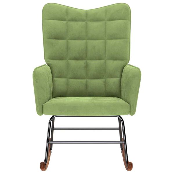 vidaXL &scaron;ūpuļkrēsls, gai&scaron;i zaļ&scaron; samts