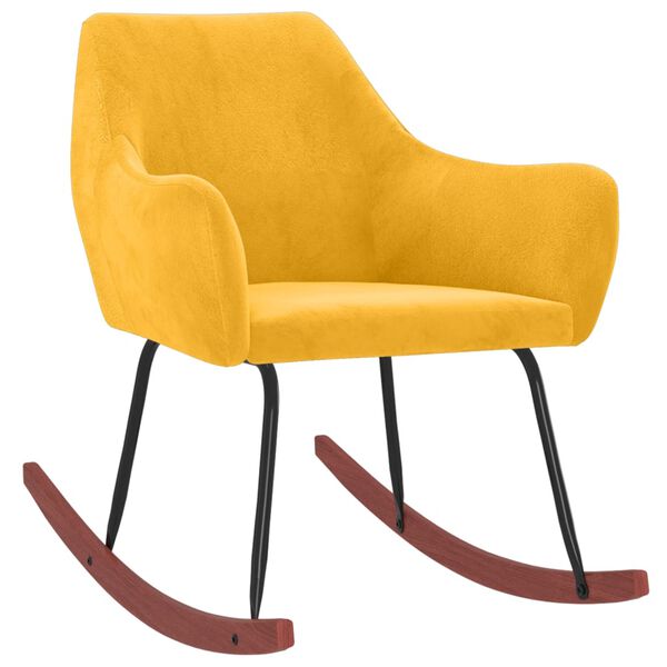 vidaXL &scaron;ūpuļkrēsls, dzeltens samts