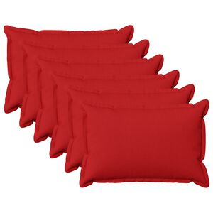 vidaXL Spilvenu pārvalks 6 pcs HOUTEN Sarkana 40 x 60 cm Viltots lins