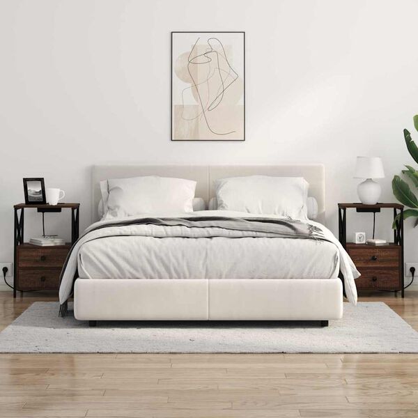 vidaXL Nakts skapītis Brūns ozols 40 x 31 x 60 cm Inženierijas koks