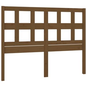vidaXL gultas galvgalis, medus brūns, 185,5x4x100cm, priedes masīvkoks